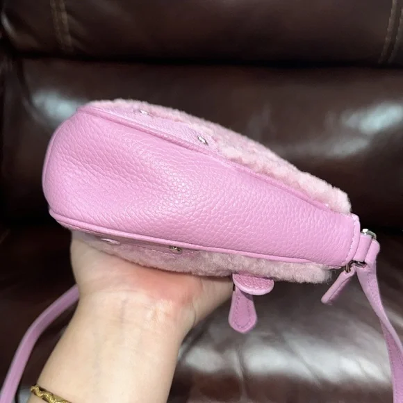 SOLD🔥🔥🔥Coach Small Rhyder Pochette In Pink Leather Crossbody Bag - Picture 6 of 13